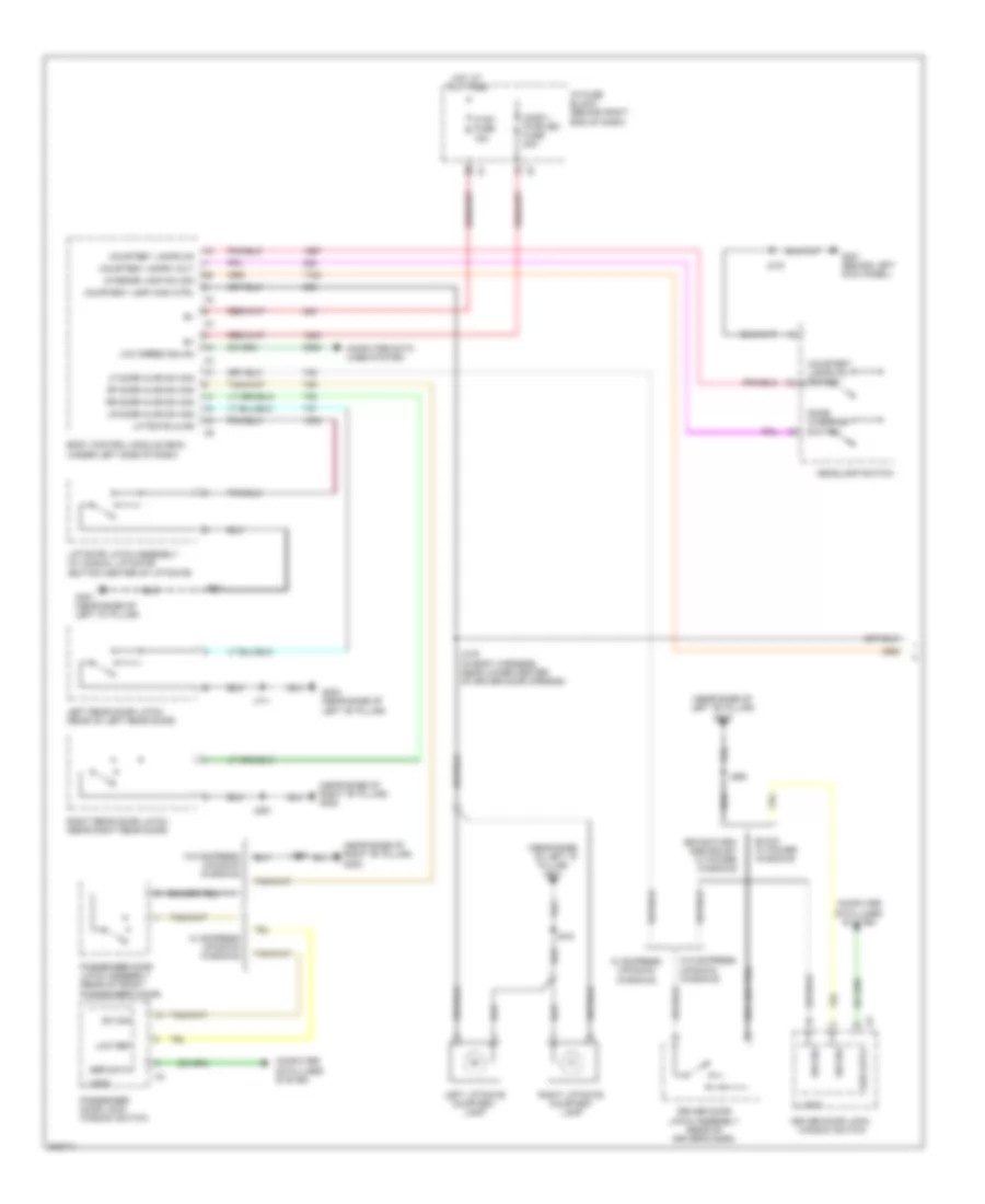 Courtesy Lamps Wiring Diagram 1 of 2 for Buick Enclave CX 2009