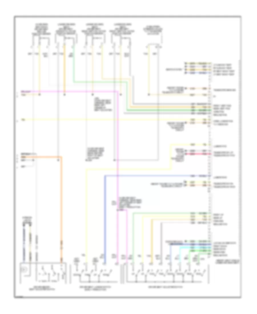 Driver s Memory Seat Wiring Diagram 2 of 2 for Buick Enclave CX 2009