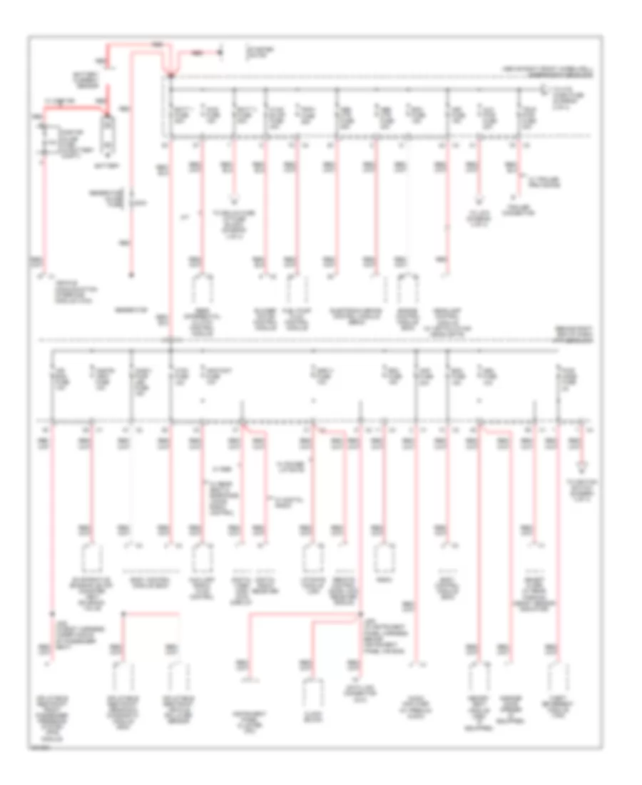 Power Distribution Wiring Diagram 1 of 4 for Buick Enclave CX 2009
