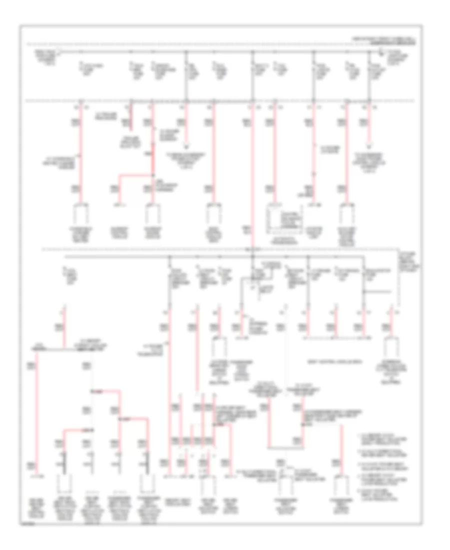 Power Distribution Wiring Diagram 2 of 4 for Buick Enclave CX 2009