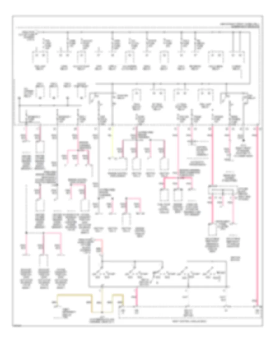 Power Distribution Wiring Diagram 3 of 4 for Buick Enclave CX 2009