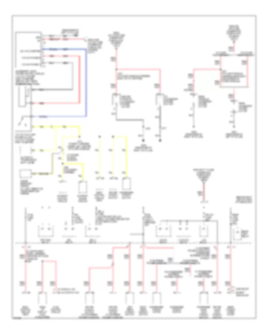 Power Distribution Wiring Diagram 4 of 4 for Buick Enclave CX 2009