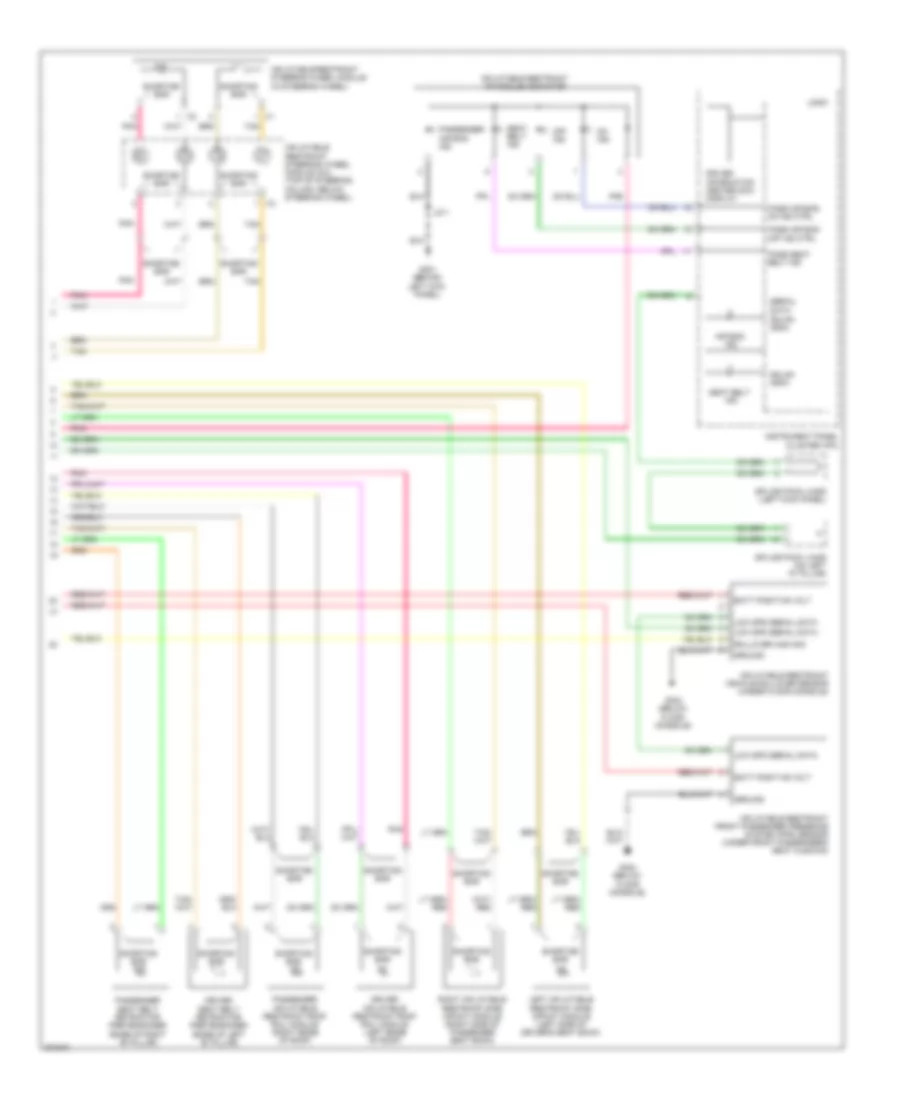 Supplemental Restraints Wiring Diagram 2 of 2 for Buick Enclave CX 2009