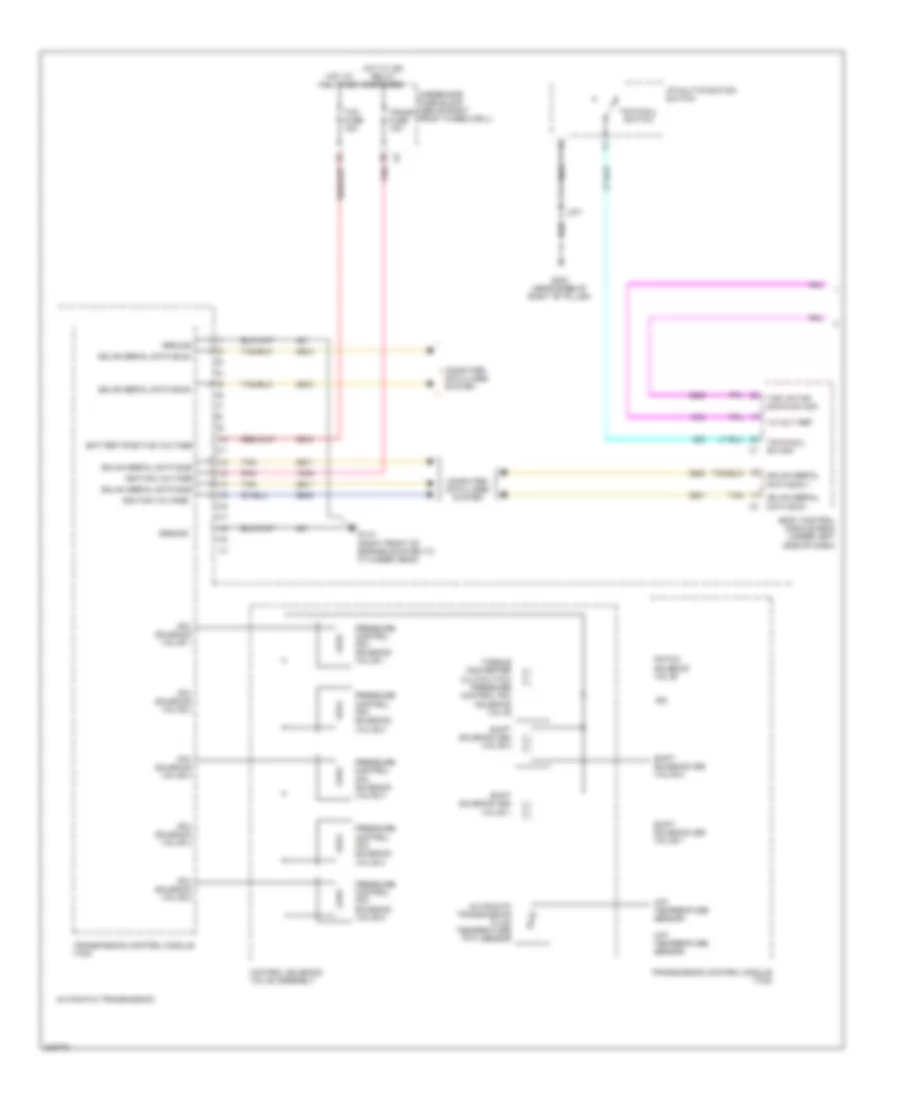 A T Wiring Diagram 1 of 2 for Buick Enclave CX 2009