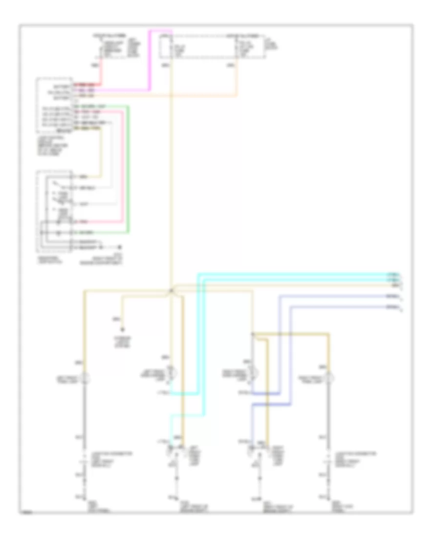 Exterior Lamps Wiring Diagram without Adaptive Lamp Monitor 1 of 2 for Buick LeSabre Custom 1996