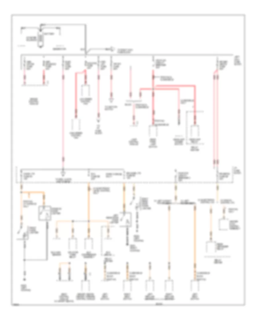 Power Distribution Wiring Diagram 1 of 5 for Buick LeSabre Custom 1996