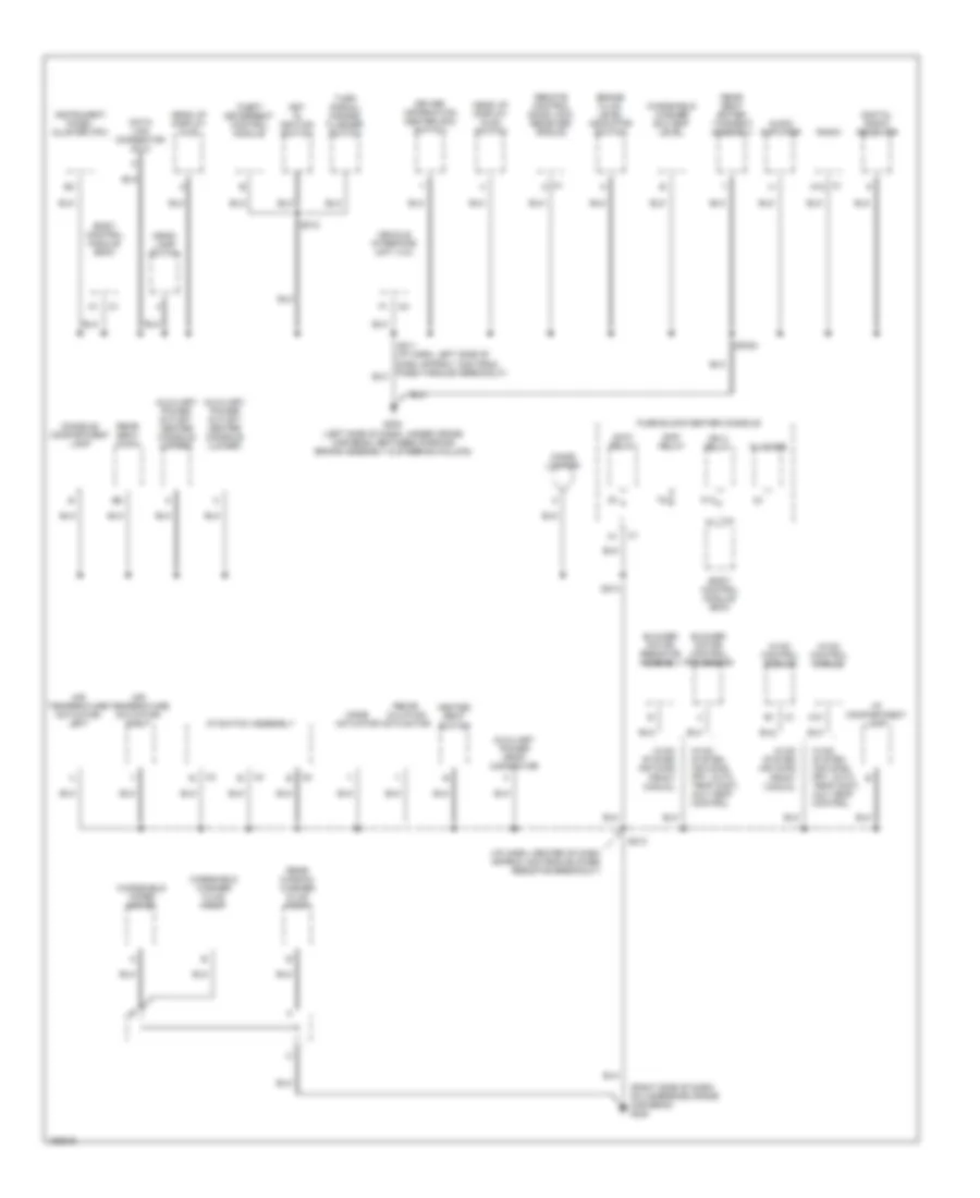 Ground Distribution Wiring Diagram 2 of 4 for Buick Rendezvous CX 2003