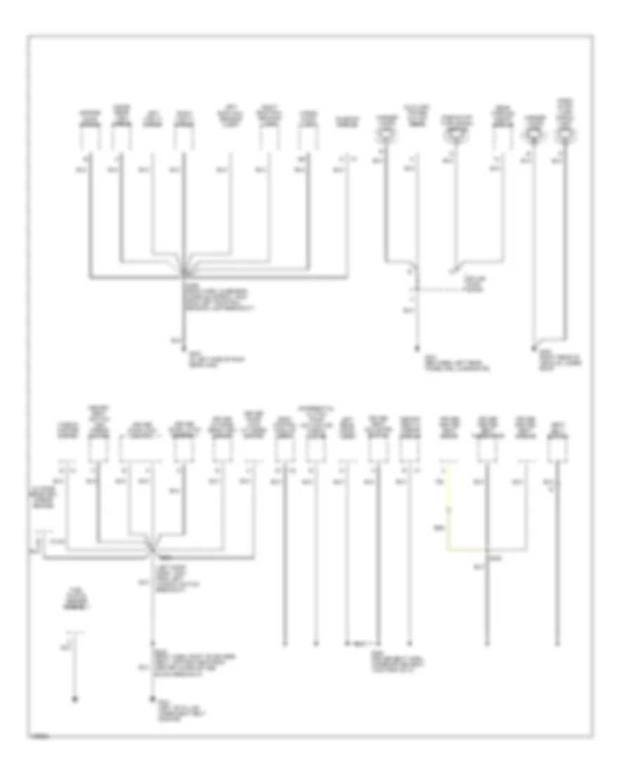 Ground Distribution Wiring Diagram 3 of 4 for Buick Rendezvous CX 2003
