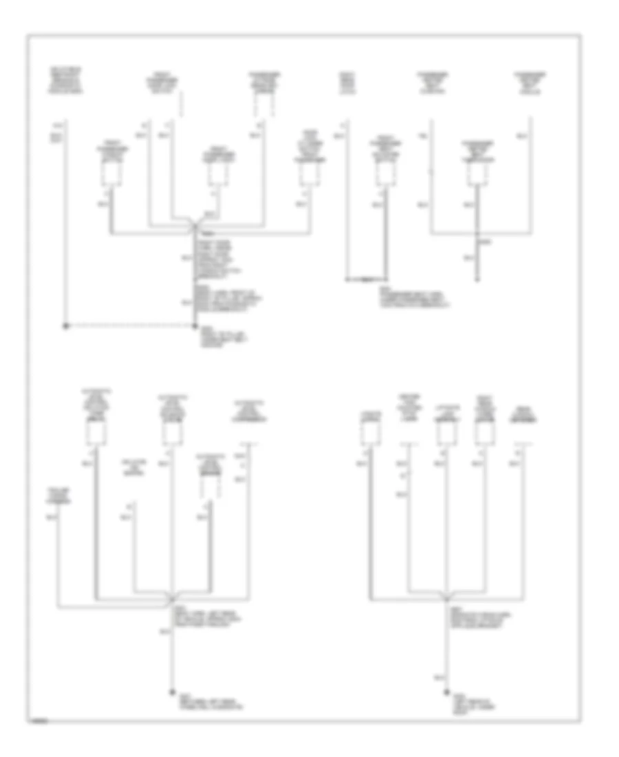 Ground Distribution Wiring Diagram (4 of 4) for Buick Rendezvous CX 2003