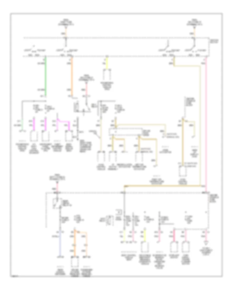 Power Distribution Wiring Diagram (3 of 4) for Buick Rendezvous CX 2003