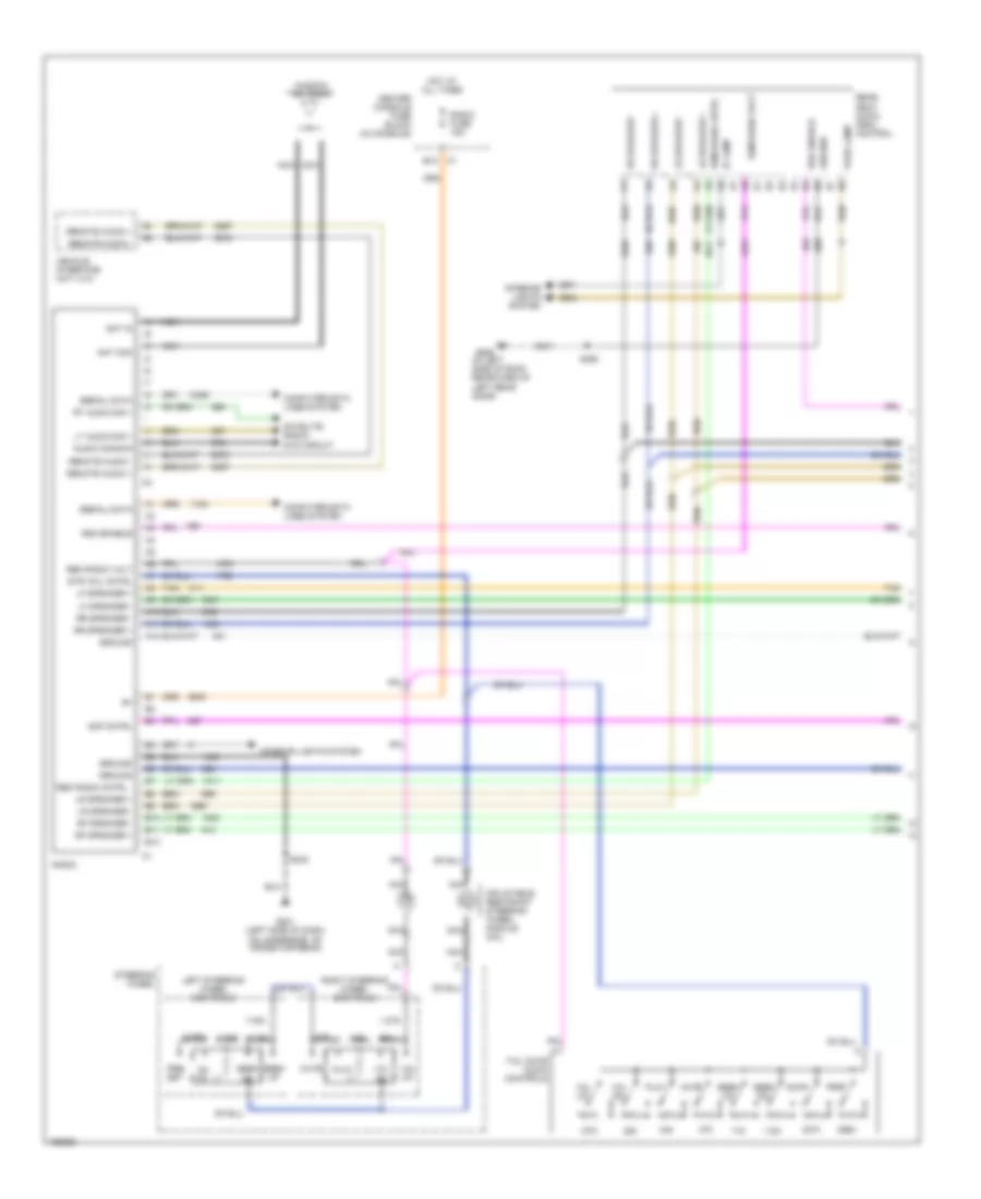 Premium Sound Radio Wiring Diagram, with Rear Controls (1 of 2) for Buick Rendezvous CX 2003