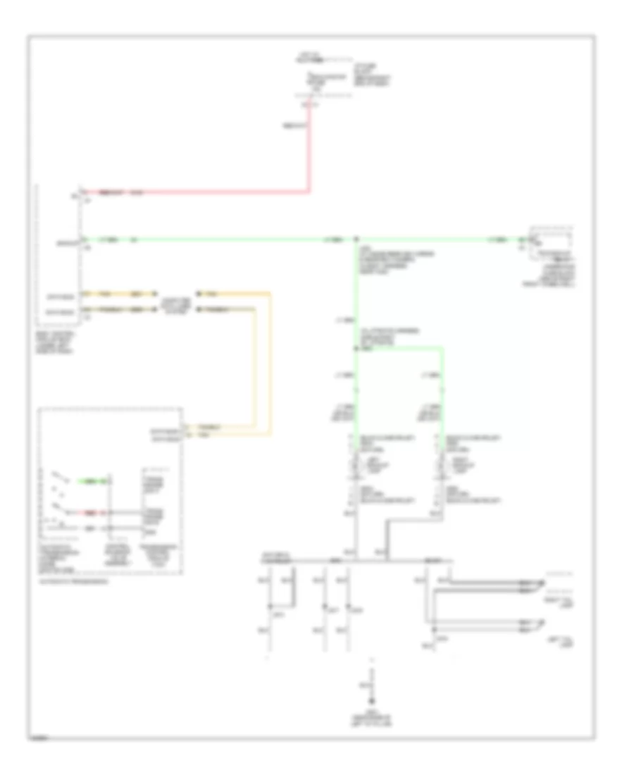 Backup Lamps Wiring Diagram for Buick Enclave CXL 2009