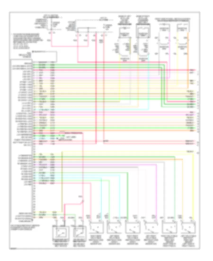 Supplemental Restraints Wiring Diagram 1 of 2 for Buick Enclave CXL 2009
