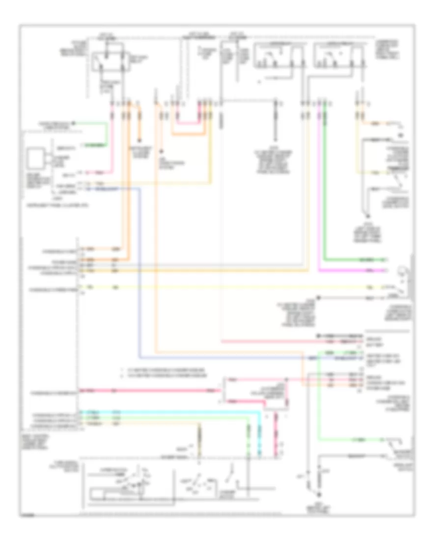 Front Wiper Washer Wiring Diagram for Buick Enclave CXL 2009