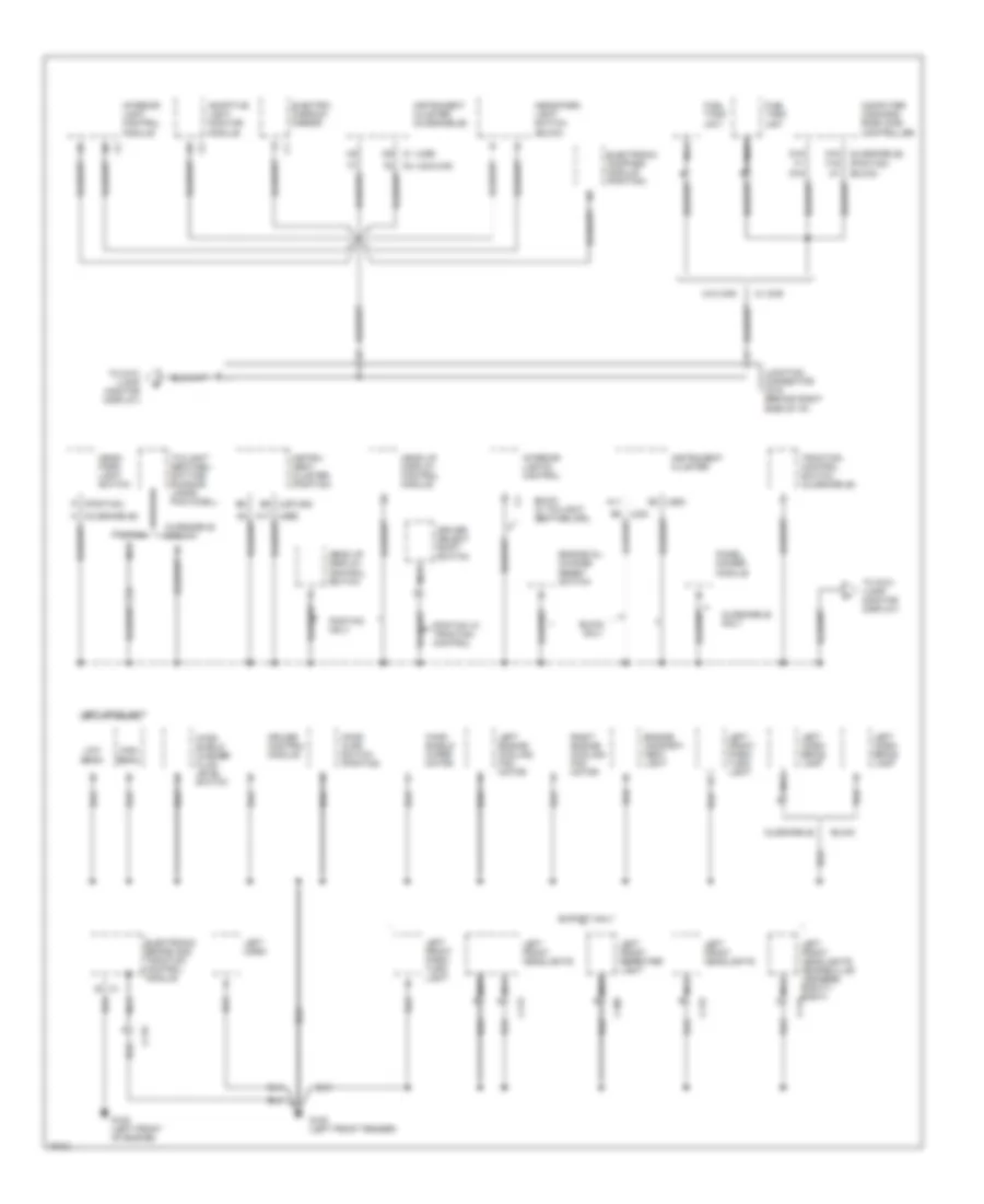 Ground Distribution Wiring Diagram 2 of 6 for Buick LeSabre Limited 1996