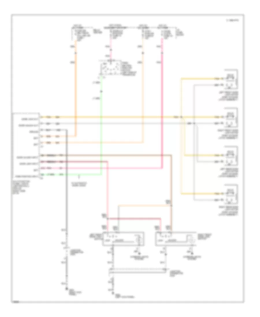 Door Lock Wiring Diagram for Buick LeSabre Limited 1996