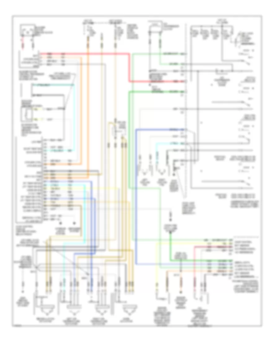 Automatic A C Wiring Diagram for Buick Rendezvous CXL 2003