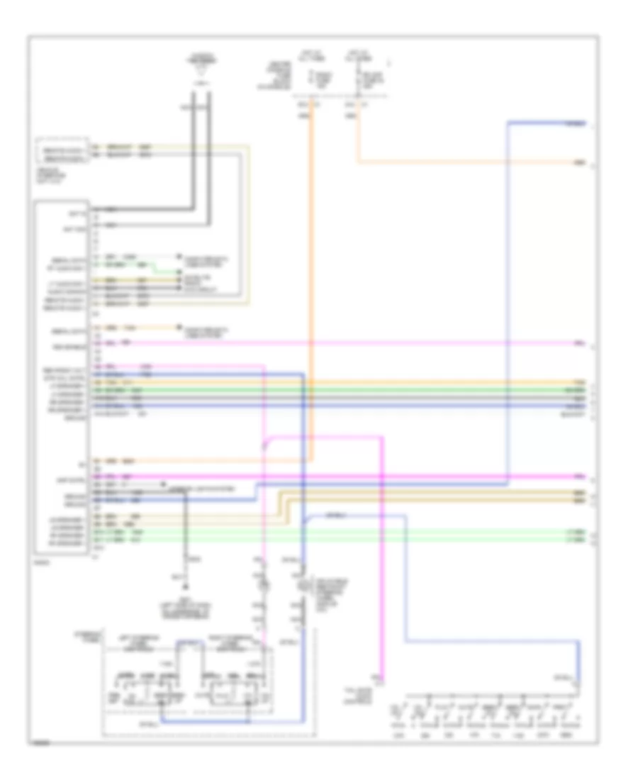 Premium Sound Radio Wiring Diagram, without Rear Controls (1 of 2) for Buick Rendezvous CXL 2003
