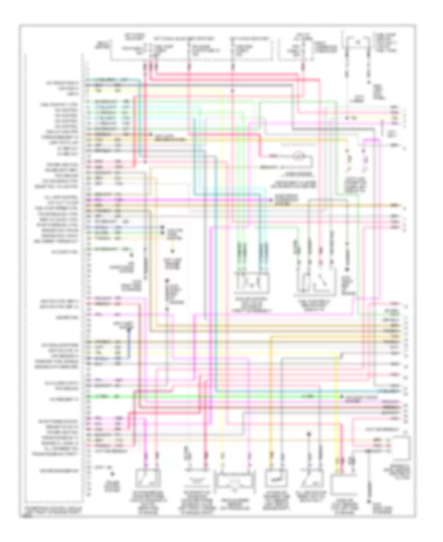 3 8L VIN 1 Engine Performance Wiring Diagrams 1 of 3 for Buick Park Avenue 1996