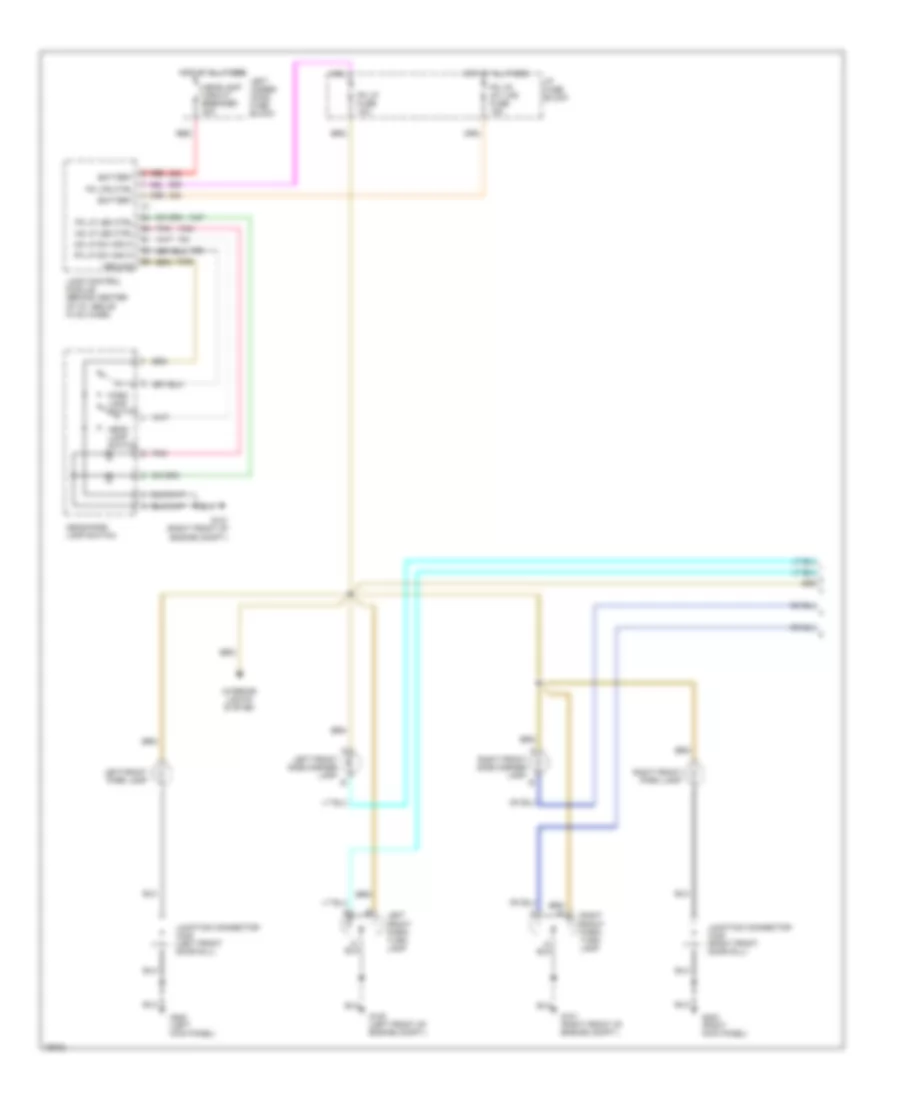 Exterior Lamps Wiring Diagram without Adaptive Lamp Monitor 1 of 2 for Buick Park Avenue 1996