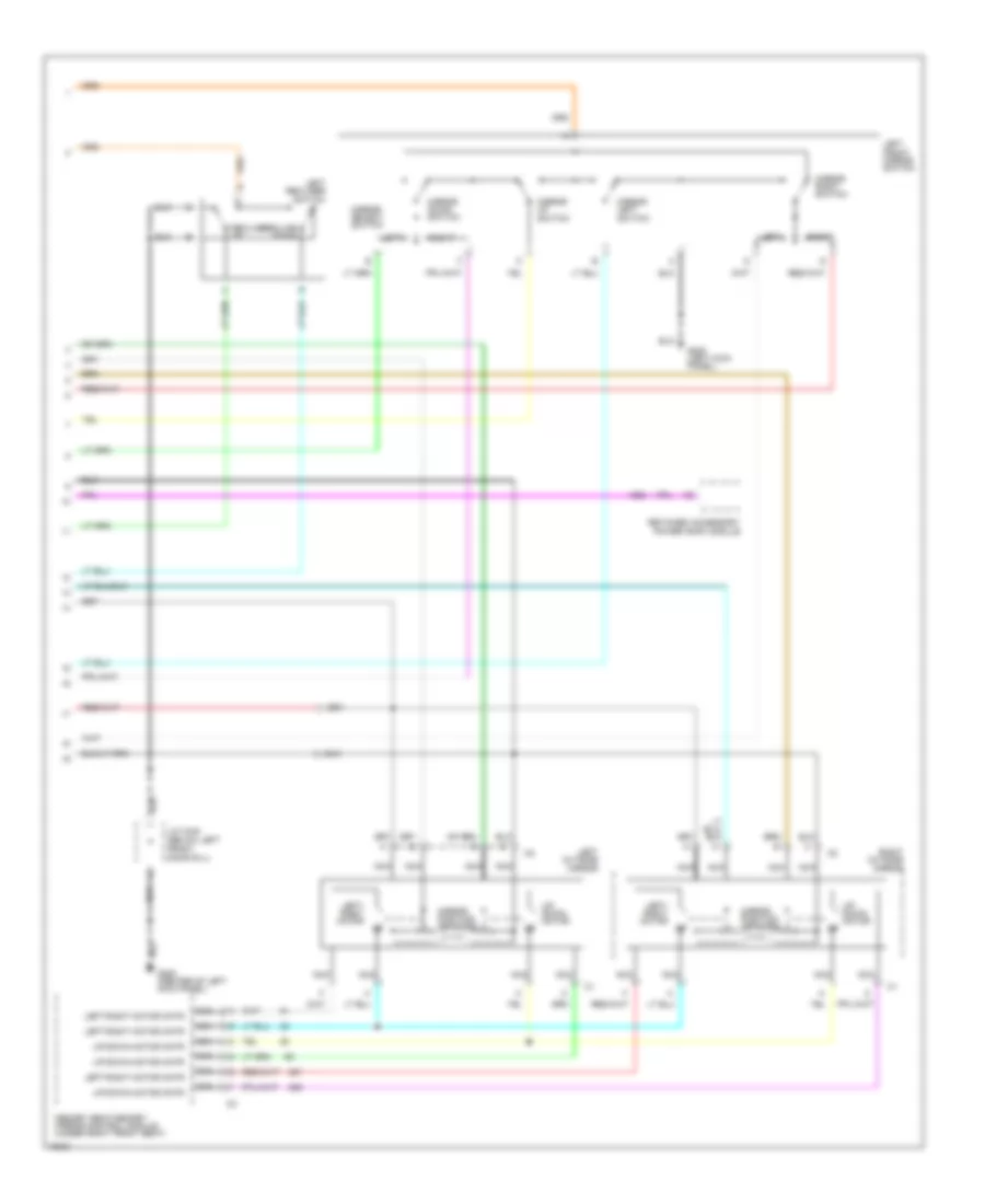 Memory SeatMirrors Wiring Diagram (2 of 2) for Buick Park Avenue 1996