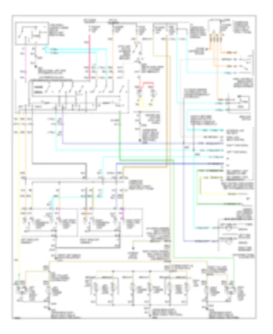 Exterior Lamps Wiring Diagram for Buick Century 2004