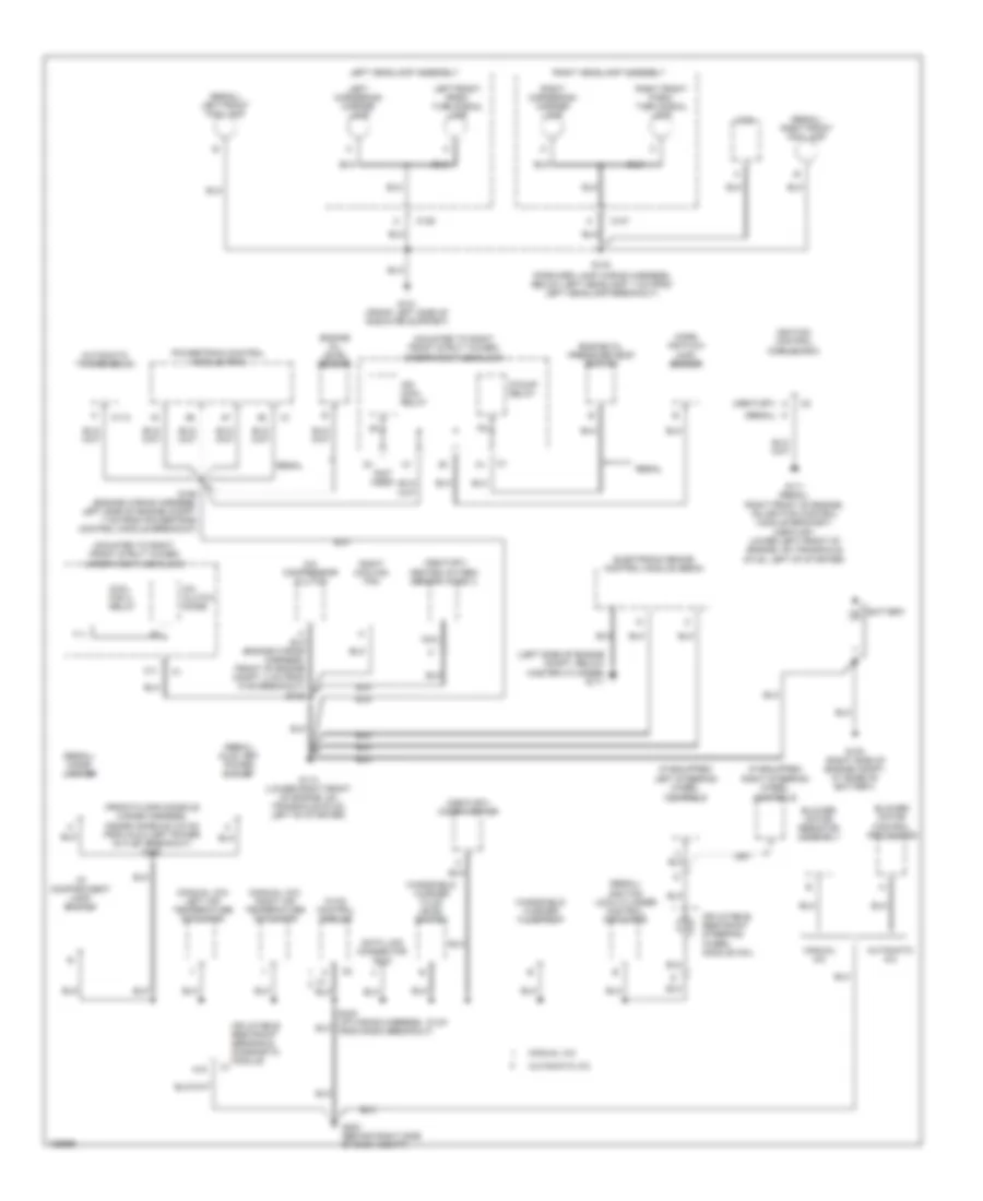 Ground Distribution Wiring Diagram 1 of 2 for Buick Century 2004