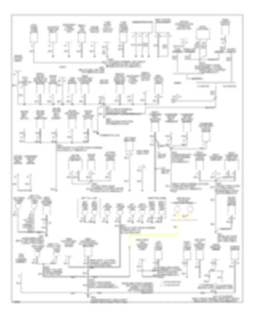 Ground Distribution Wiring Diagram (2 of 2) for Buick Century 2004