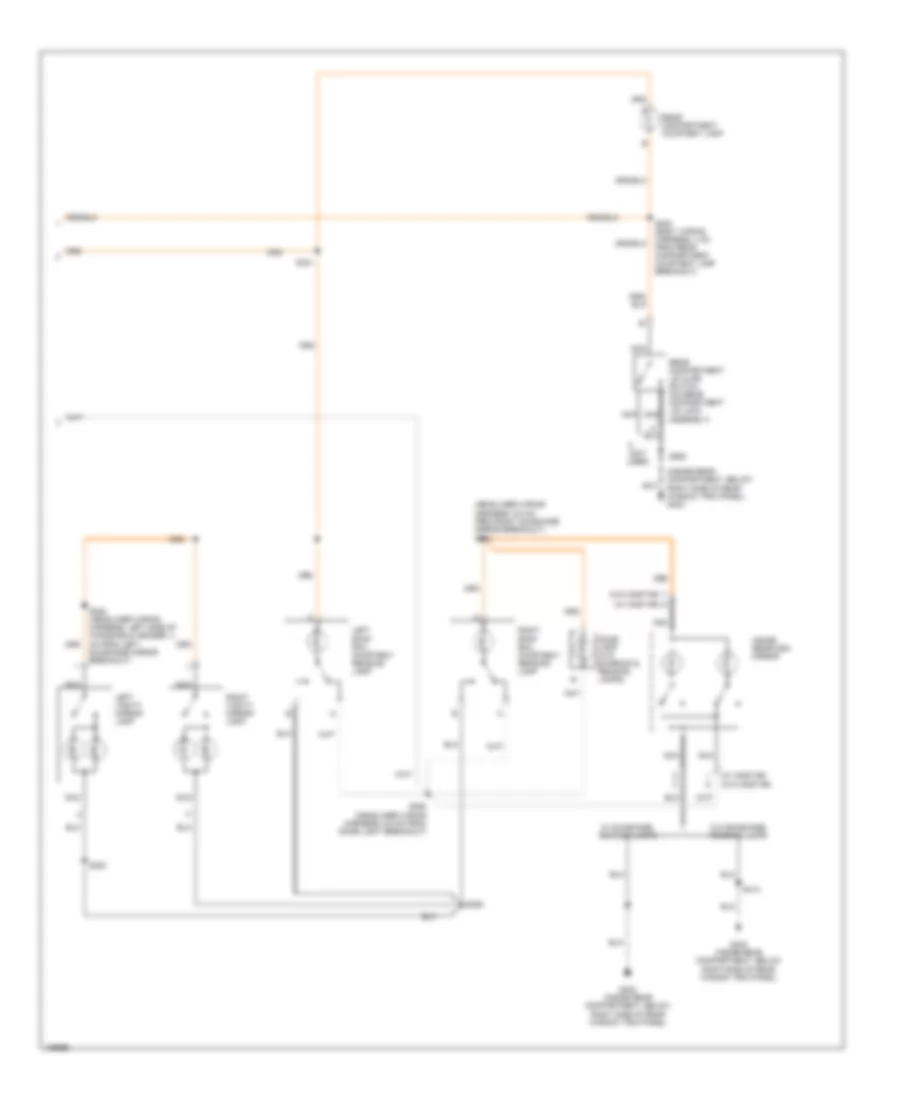 Courtesy Lamps Wiring Diagram 2 of 2 for Buick Century 2004