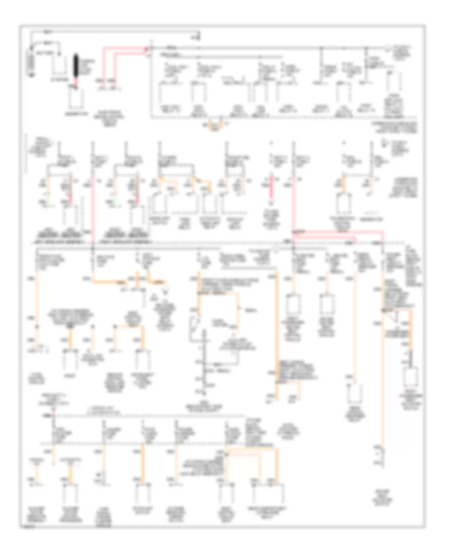 Power Distribution Wiring Diagram 1 of 3 for Buick Century 2004