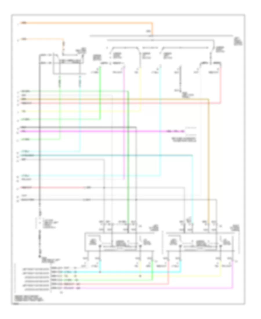 Memory Seat Mirrors Wiring Diagram 2 of 2 for Buick Park Avenue Ultra 1996