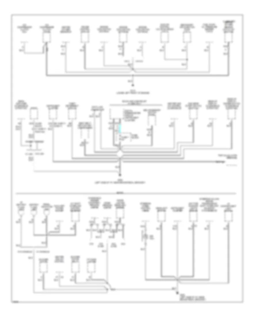Ground Distribution Wiring Diagram (2 of 6) for Buick Regal Custom 1996