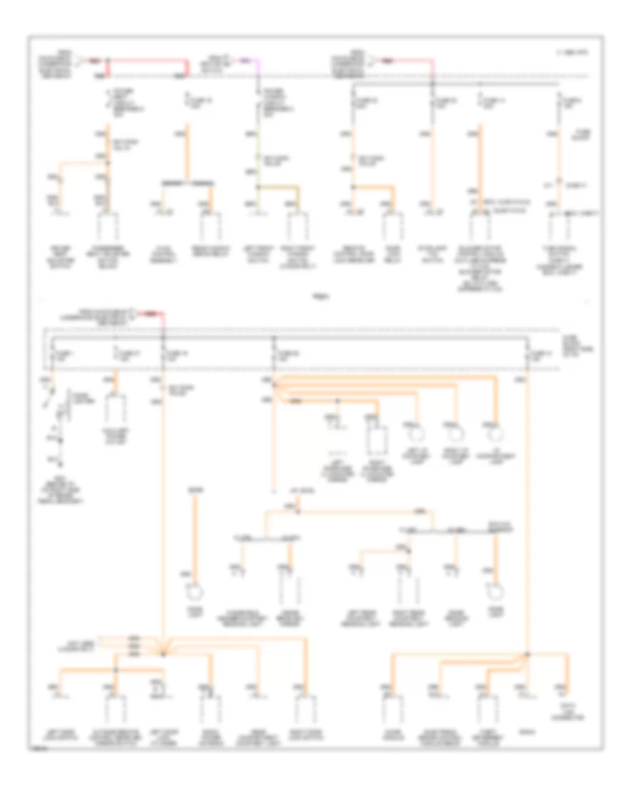 Power Distribution Wiring Diagram (3 of 6) for Buick Regal Custom 1996