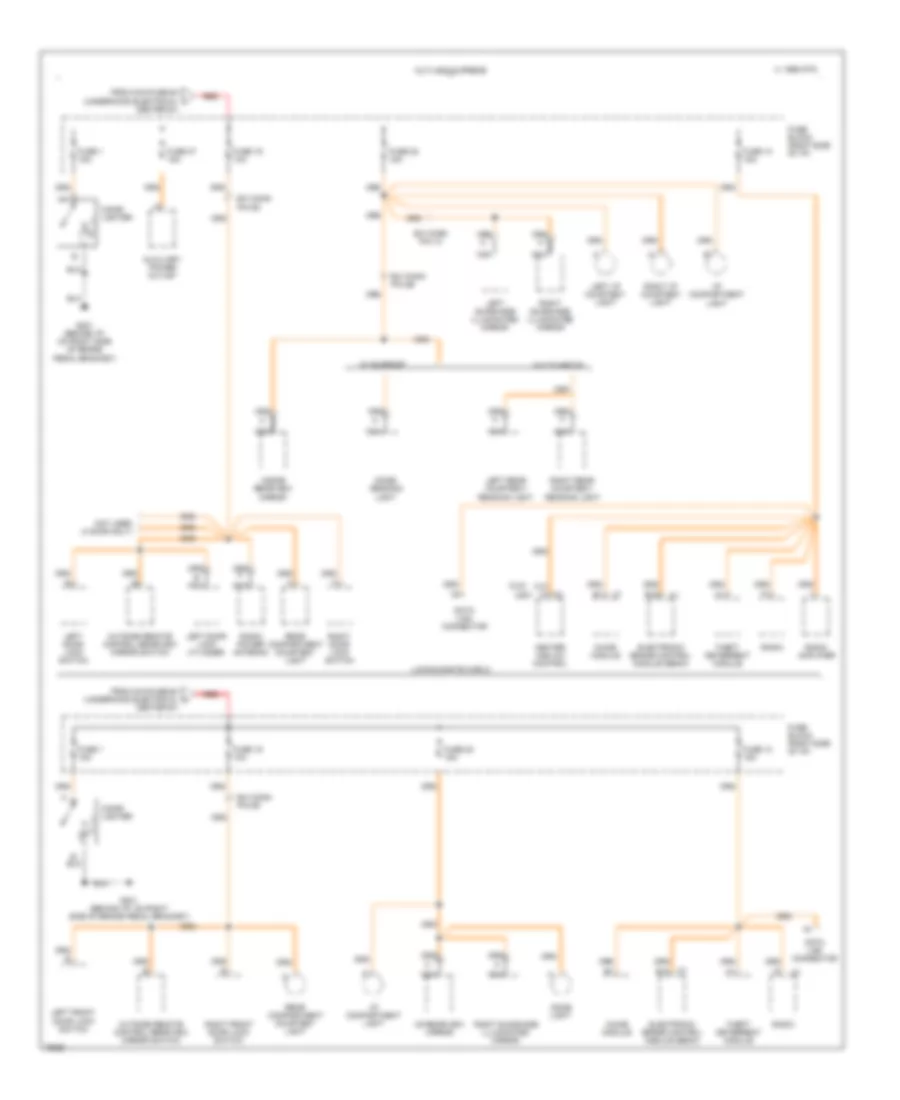 Power Distribution Wiring Diagram (4 of 6) for Buick Regal Custom 1996