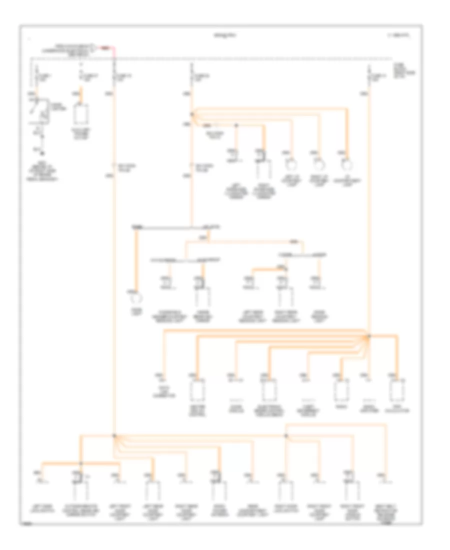Power Distribution Wiring Diagram (5 of 6) for Buick Regal Custom 1996