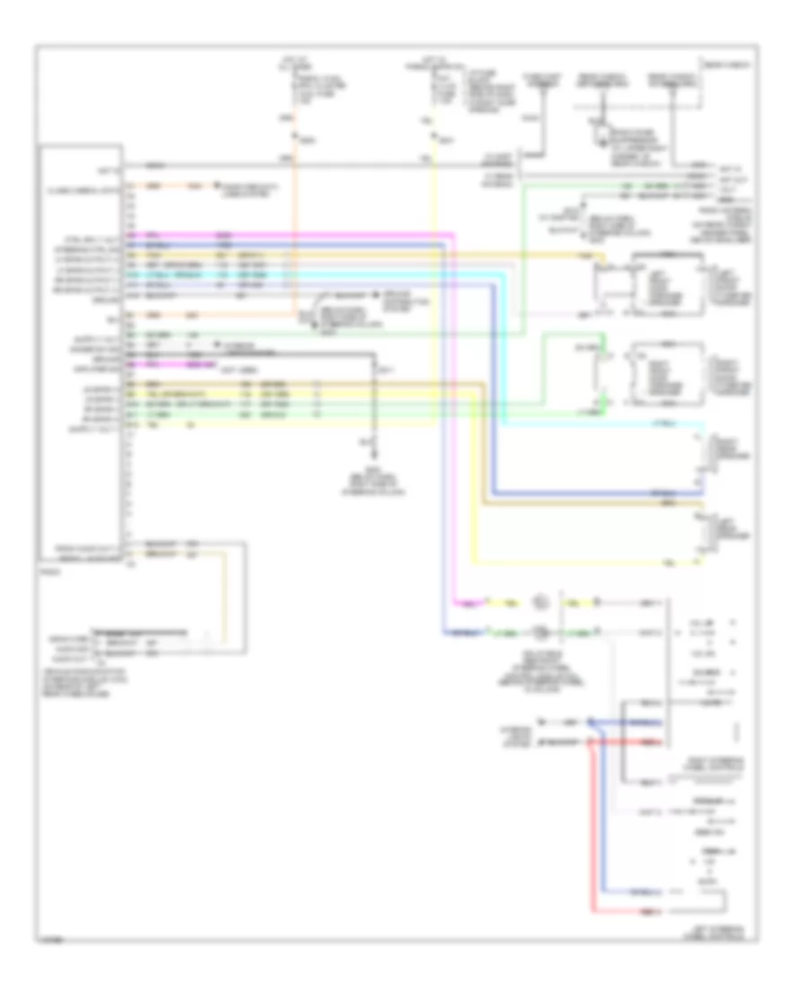 Radio Wiring Diagram, without Amplifier for Buick Century Limited 2004