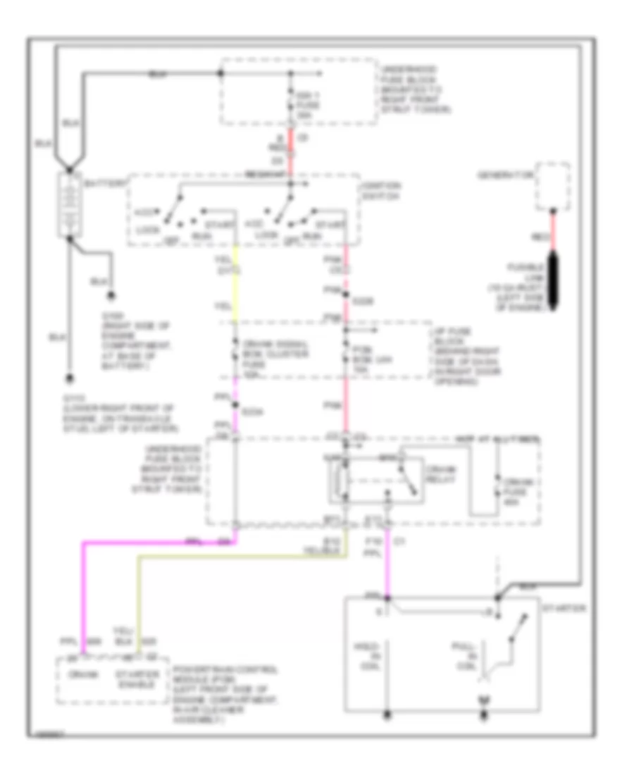 Starting Wiring Diagram for Buick Century Limited 2004