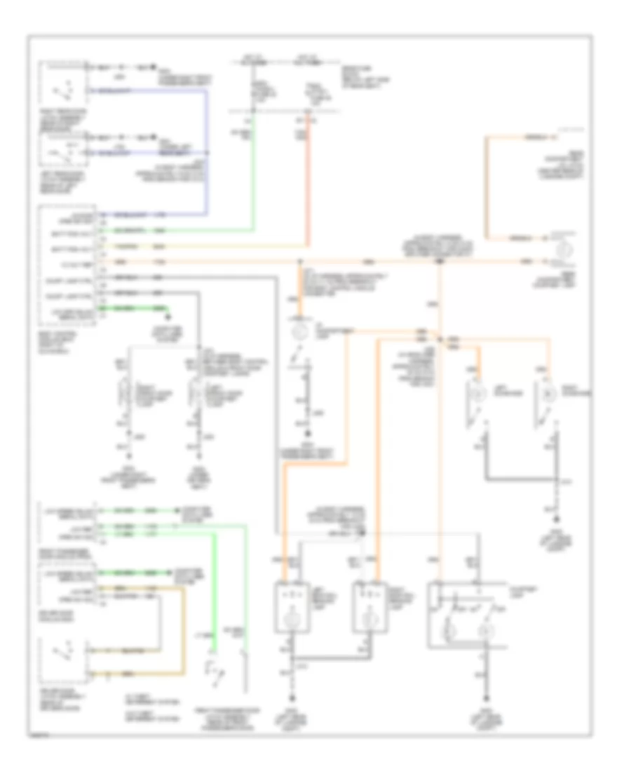 Courtesy Lamps Wiring Diagram for Buick Lucerne CX 2009