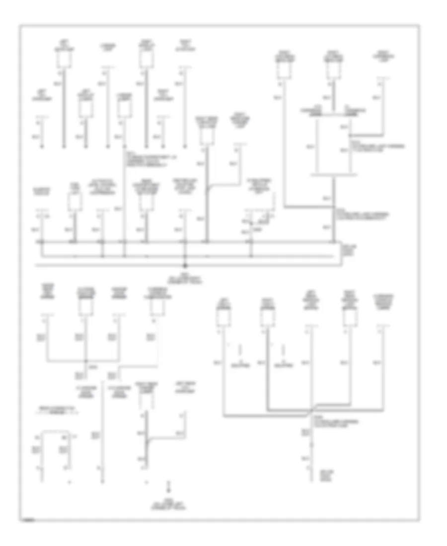 Ground Distribution Wiring Diagram 4 of 4 for Buick LeSabre Custom 2004