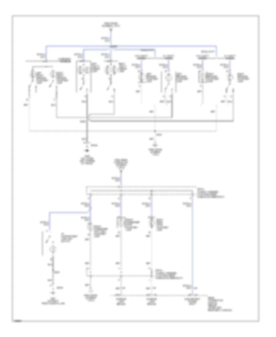 Courtesy Lamps Wiring Diagram (2 of 2) for Buick LeSabre Custom 2004