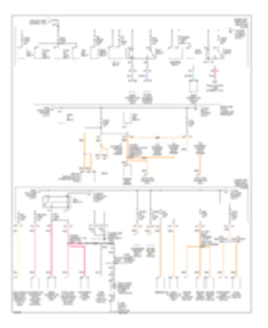 Power Distribution Wiring Diagram (2 of 4) for Buick LeSabre Custom 2004