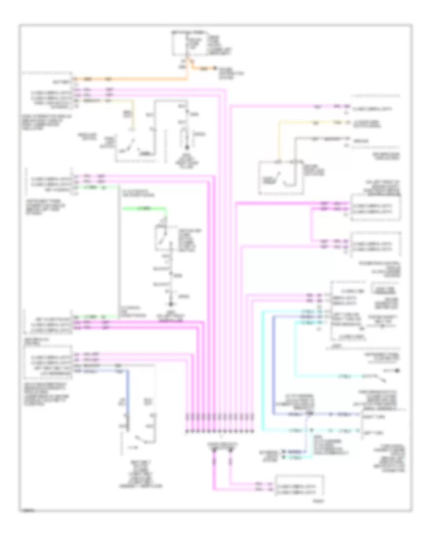 Warning Systems Wiring Diagram for Buick LeSabre Custom 2004