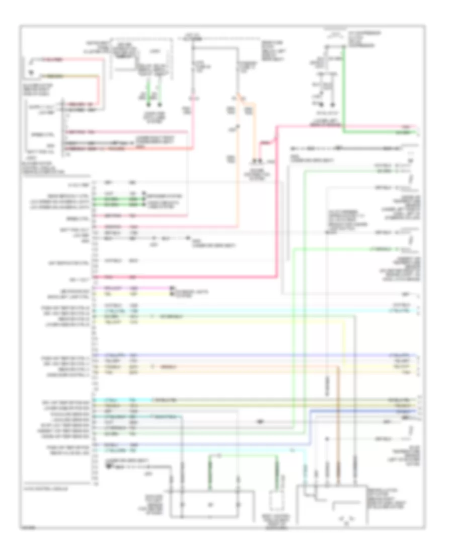 Электросхема кондиционера (1 из 2) для Buick Lucerne CXL 2009
