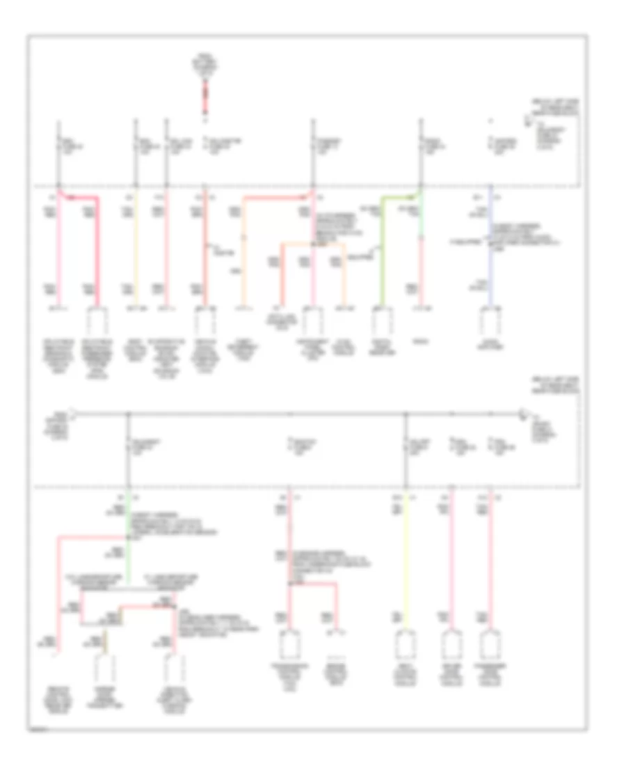 Power Distribution Wiring Diagram (2 of 5) for Buick Lucerne CXL 2009