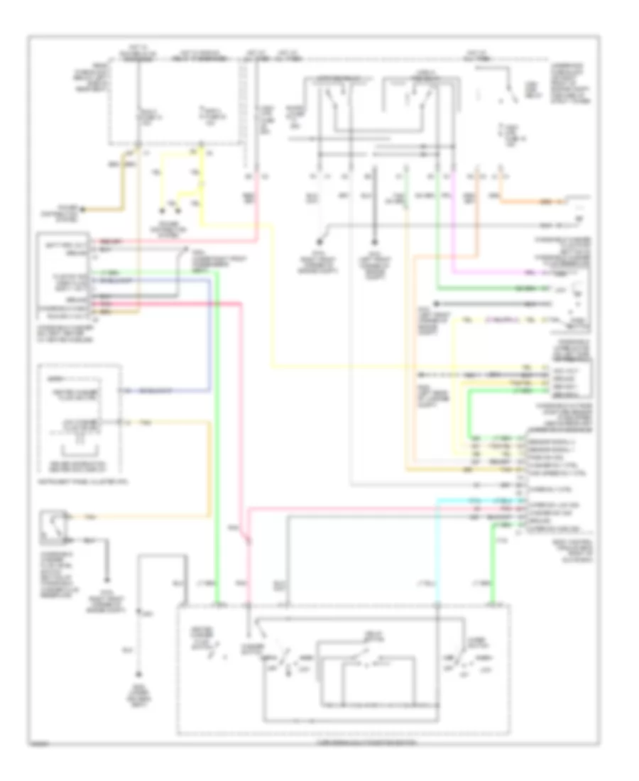 Wiper Washer Wiring Diagram for Buick Lucerne CXL 2009