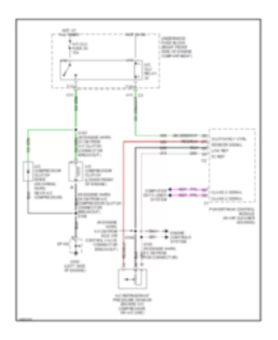 Compressor Wiring Diagram for Buick LeSabre Limited 2004
