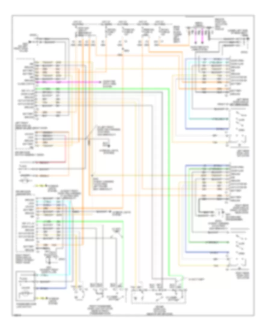 Door Lock Wiring Diagram for Buick LeSabre Limited 2004