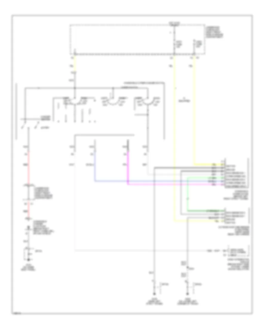 Электросхема стеклоочистителя, дворников и омывателя для Buick LeSabre Limited 2004