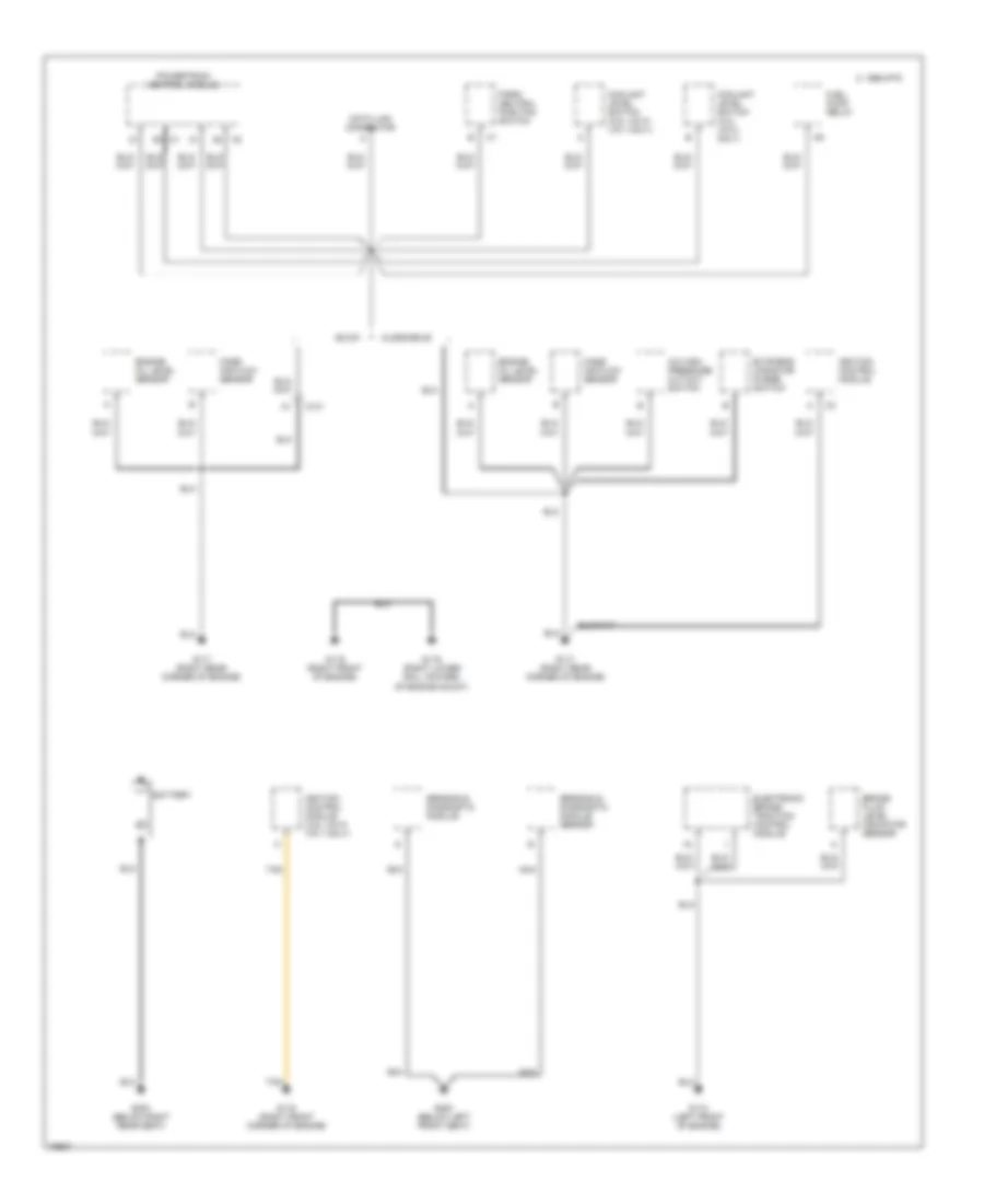 Ground Distribution Wiring Diagram 1 of 5 for Buick Riviera 1996