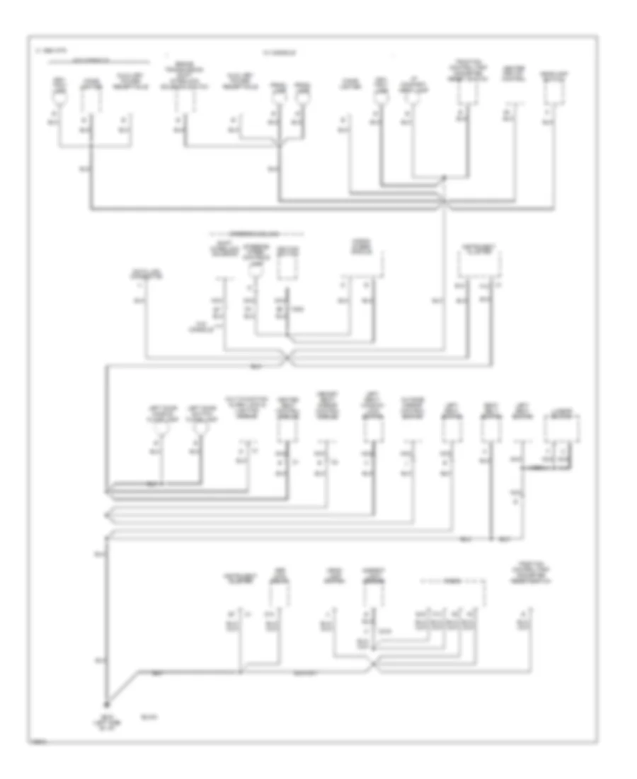 Ground Distribution Wiring Diagram (4 of 5) for Buick Riviera 1996